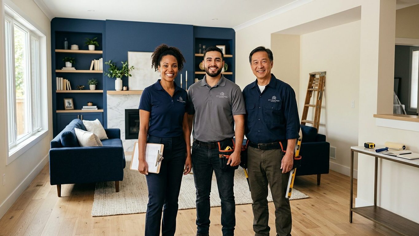The Nova House Group team in a finished interior